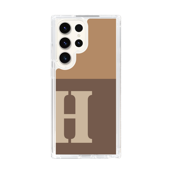 Slim Protection Case［ Original - initial two tone - H brown ］