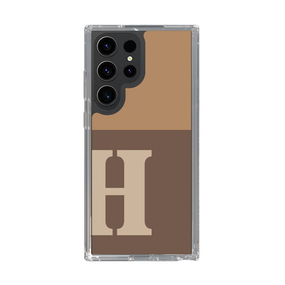 Slim Protection Case［ Original - initial two tone - H brown ］