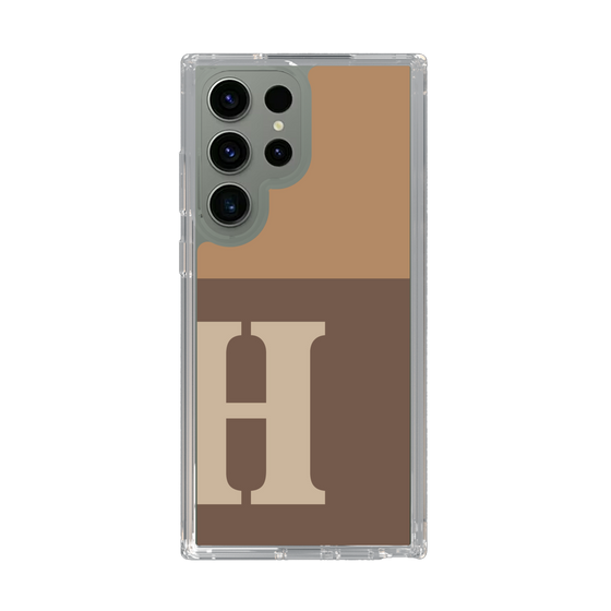 Slim Protection Case［ Original - initial two tone - H brown ］
