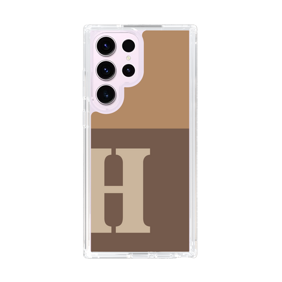 Slim Protection Case［ Original - initial two tone - H brown ］