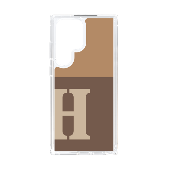 Slim Protection Case［ Original - initial two tone - H brown ］