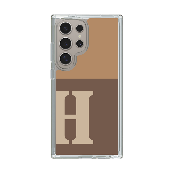 Slim Protection Case［ Original - initial two tone - H brown ］