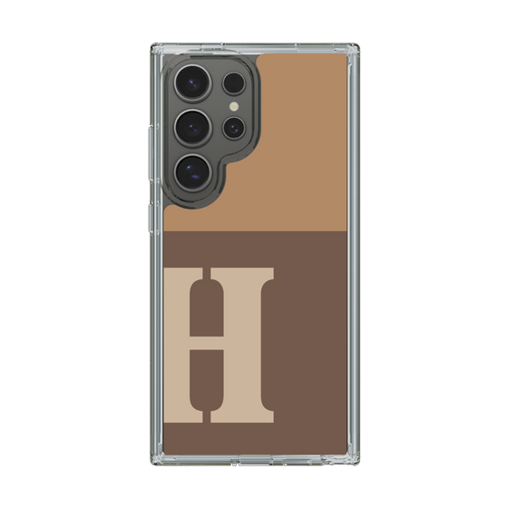 Slim Protection Case［ Original - initial two tone - H brown ］