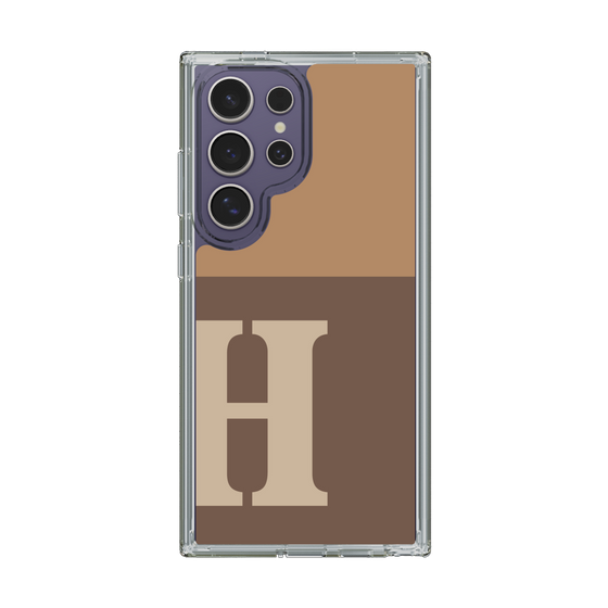 Slim Protection Case［ Original - initial two tone - H brown ］