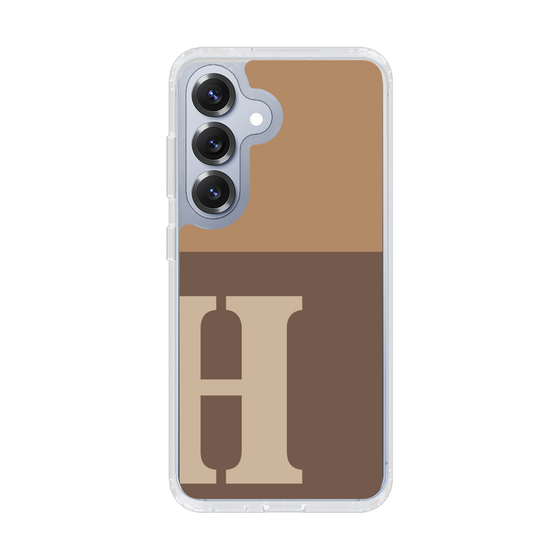 Slim Protection Case［ Original - initial two tone - H brown ］