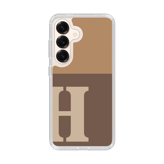 Slim Protection Case［ Original - initial two tone - H brown ］