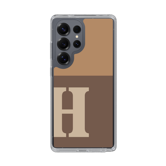 Slim Protection Case［ Original - initial two tone - H brown ］