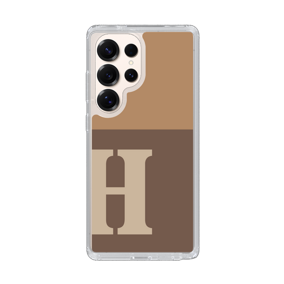 Slim Protection Case［ Original - initial two tone - H brown ］