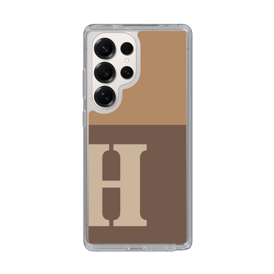 Slim Protection Case［ Original - initial two tone - H brown ］