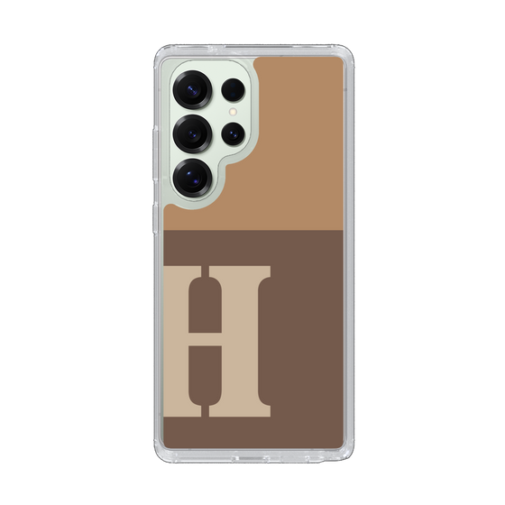 Slim Protection Case［ Original - initial two tone - H brown ］