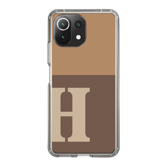 Slim Protection Case［ Original - initial two tone - H brown ］