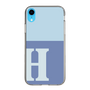 Slim Protection Case［ Original - initial two tone - H blue ］
