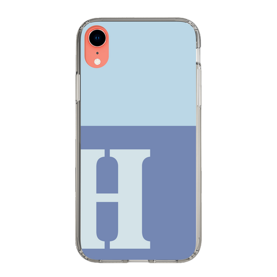 Slim Protection Case［ Original - initial two tone - H blue ］