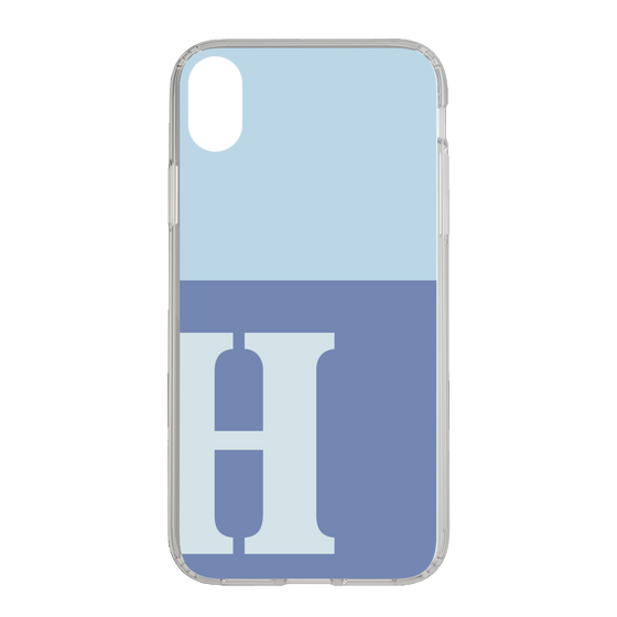 Slim Protection Case［ Original - initial two tone - H blue ］