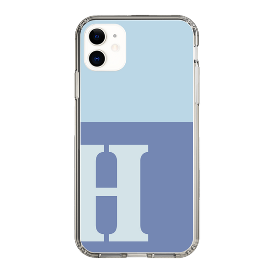 Slim Protection Case［ Original - initial two tone - H blue ］