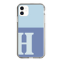 Slim Protection Case［ Original - initial two tone - H blue ］