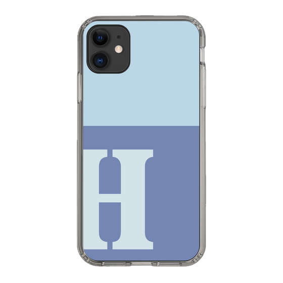 Slim Protection Case［ Original - initial two tone - H blue ］
