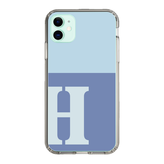 Slim Protection Case［ Original - initial two tone - H blue ］