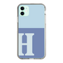 Slim Protection Case［ Original - initial two tone - H blue ］