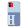 Slim Protection Case［ Original - initial two tone - H blue ］