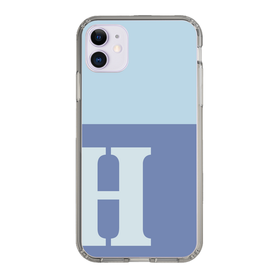 Slim Protection Case［ Original - initial two tone - H blue ］