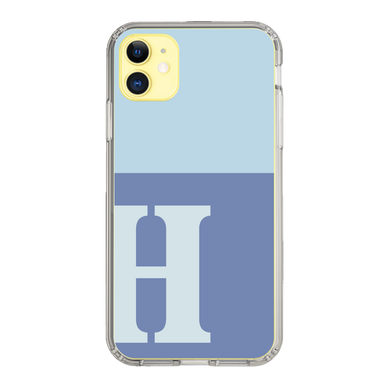 Slim Protection Case［ Original - initial two tone - H blue ］