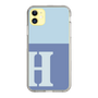 Slim Protection Case［ Original - initial two tone - H blue ］