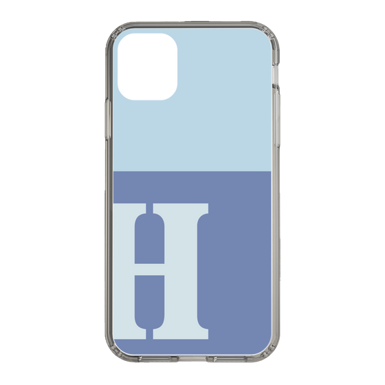 Slim Protection Case［ Original - initial two tone - H blue ］