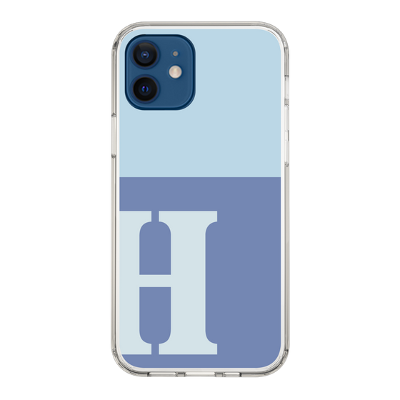 Slim Protection Case［ Original - initial two tone - H blue ］