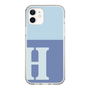 Slim Protection Case［ Original - initial two tone - H blue ］