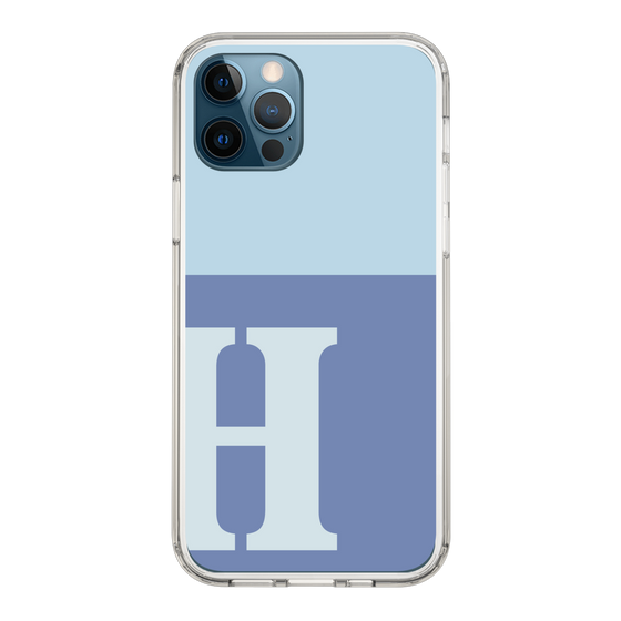 Slim Protection Case［ Original - initial two tone - H blue ］