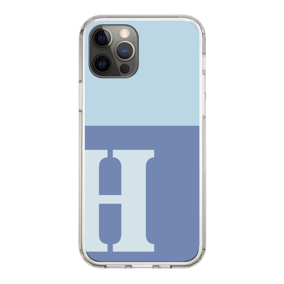 Slim Protection Case［ Original - initial two tone - H blue ］
