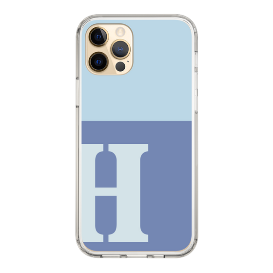 Slim Protection Case［ Original - initial two tone - H blue ］