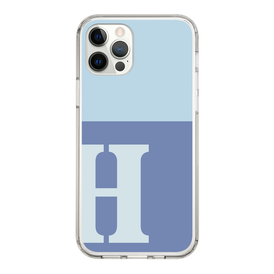 Slim Protection Case［ Original - initial two tone - H blue ］