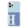 Slim Protection Case［ Original - initial two tone - H blue ］