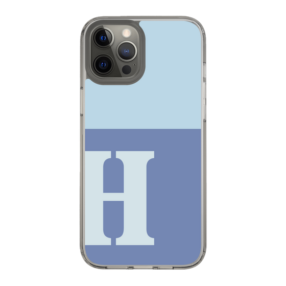 Slim Protection Case［ Original - initial two tone - H blue ］