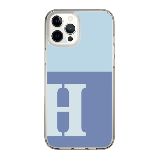 Slim Protection Case［ Original - initial two tone - H blue ］