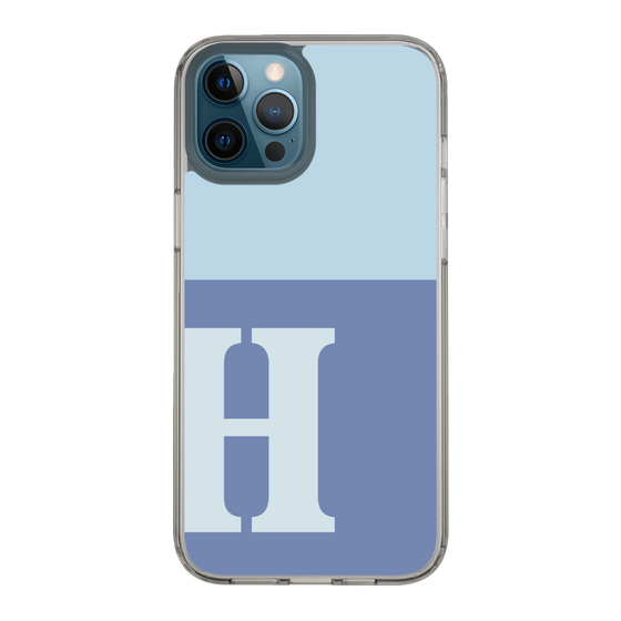 Slim Protection Case［ Original - initial two tone - H blue ］