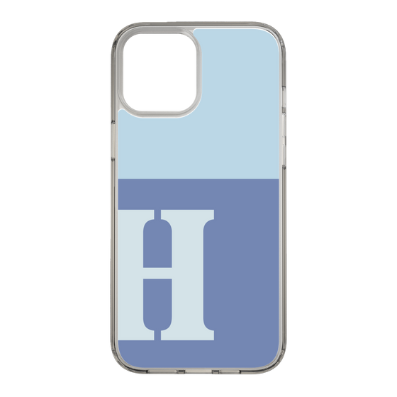 Slim Protection Case［ Original - initial two tone - H blue ］
