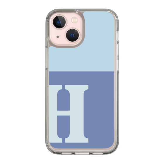Slim Protection Case［ Original - initial two tone - H blue ］