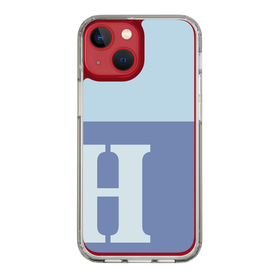 Slim Protection Case［ Original - initial two tone - H blue ］
