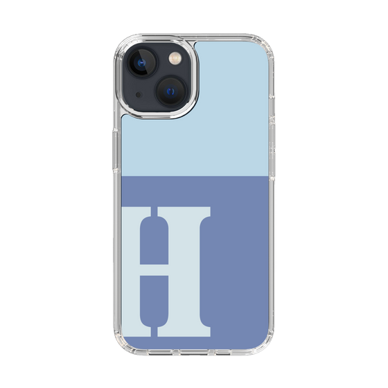 Slim Protection Case［ Original - initial two tone - H blue ］