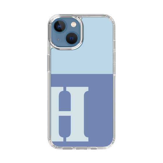 Slim Protection Case［ Original - initial two tone - H blue ］