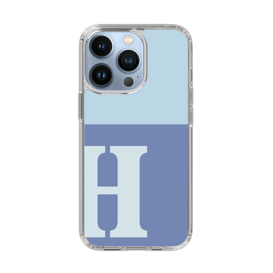 Slim Protection Case［ Original - initial two tone - H blue ］