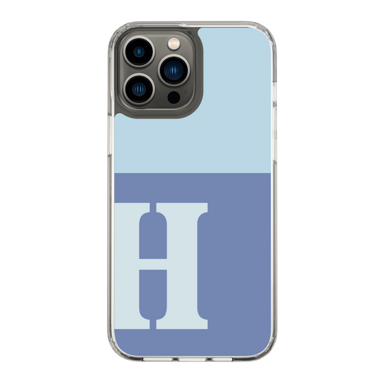 Slim Protection Case［ Original - initial two tone - H blue ］