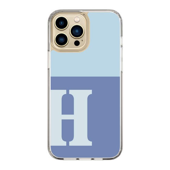 Slim Protection Case［ Original - initial two tone - H blue ］