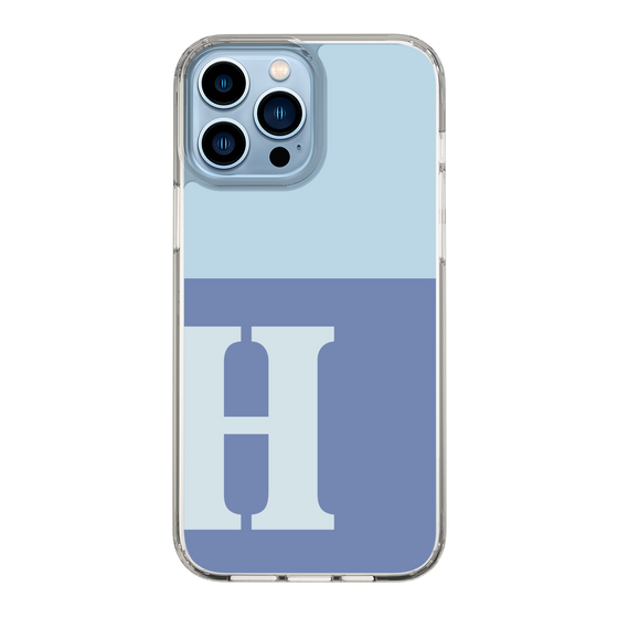 Slim Protection Case［ Original - initial two tone - H blue ］
