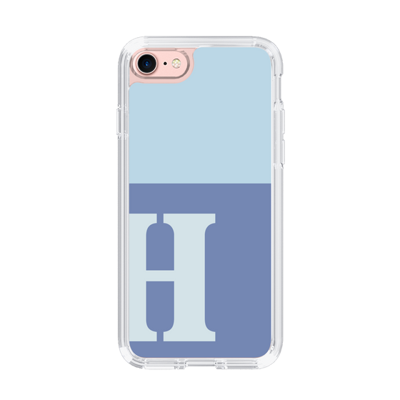 Slim Protection Case［ Original - initial two tone - H blue ］
