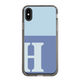 Slim Protection Case［ Original - initial two tone - H blue ］