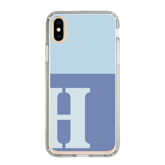 Slim Protection Case［ Original - initial two tone - H blue ］